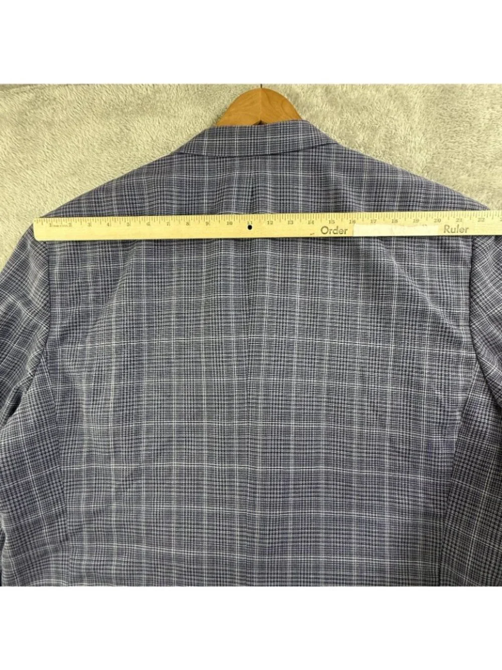 Oak Hill Blazer Mens 2XLT Blue Check Sport Coat Big & Tall Lined Jacket Business